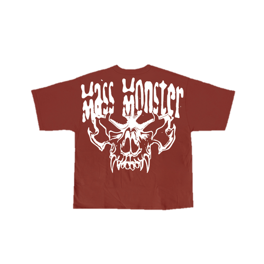MASS MONSTER – OVERSIZE TEE (VÍNOVÁ)