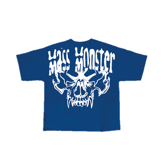 MASS MONSTER – OVERSIZE TEE (MODRÁ)