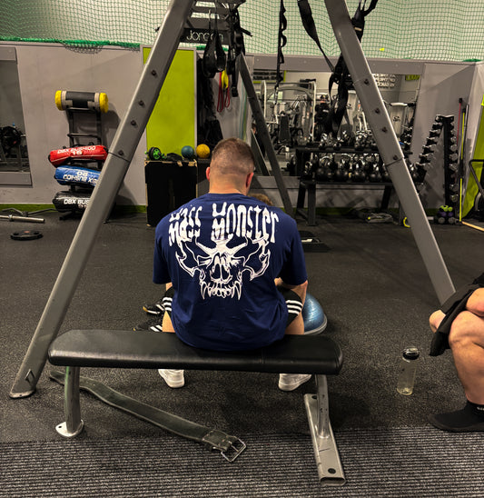 MASS MONSTER – OVERSIZE TEE (MODRÁ)