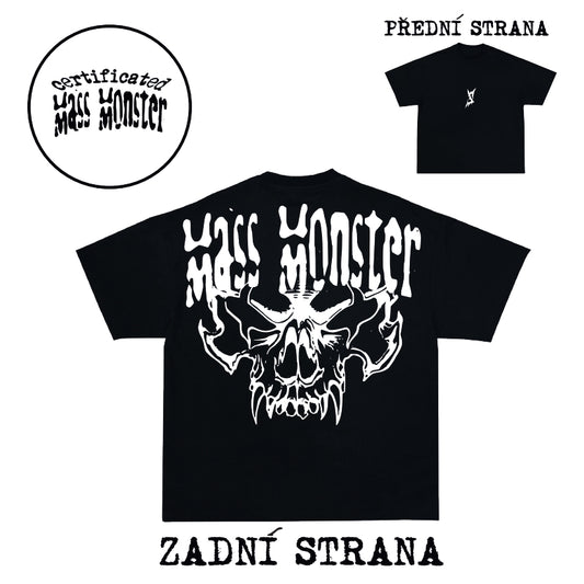 MASS MONSTER – OVERSIZE TEE (ČERNÁ)